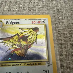 Pidgeot - 8/64 - Pokemon Jungle Unlimited Holo Rare Card - Image 3