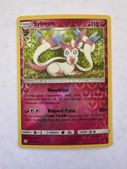 Pokemon SYLVEON 155/236 Sun & Moon Cosmic Eclipse Reverse Holo Card - Image 1