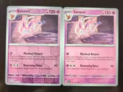 Lot 2 cards Pokemon Shrouded Fable Sylveon 22 reg & Reverse Holo Psychic NM - Image 1