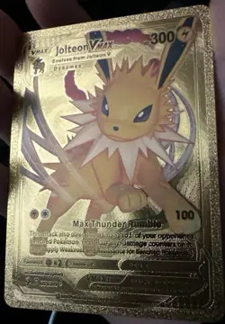 Jolteon VMAX 051/203 HP300 - Gold Foil Fan Art Pokemon Card - Image 2