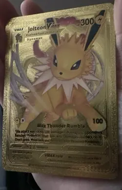 Jolteon VMAX 051/203 HP300 - Gold Foil Fan Art Pokemon Card - Image 3