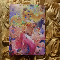 Princess Peach X Mermaid Goddess Waifu ACG Holo Girl Anime Card - Image 1