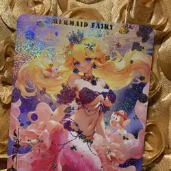 Princess Peach X Mermaid Goddess Waifu ACG Holo Girl Anime Card - Image 2