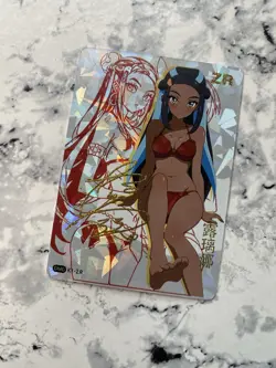 Pokemon Bikini Trainer Nessa Goddess Story DMG K1-ZR Anime Girl Waifu Card Cute - Image 1