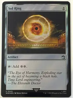Sol Ring, Doctor Who, MTG, Magic the Gathering, Foil, (0245) NM - Image 1