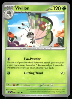 2024 Scarlet & Violet Series - Surging Sparks Vivillon Uncommon #7 - Image 1