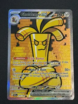 😊🤩 Pokemon: 1x Gholdengo ex 252/182 Special Illustration Rare NM SV Paradox 😊 - Image 1