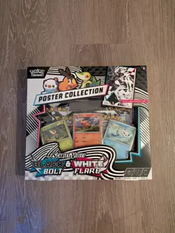 Pokemon TCG SV10.5 Black Bolt & White Flare Unova Poster Collection Box Sealed - Image 1