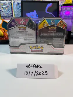Pokemon TCG V Heroes Bundle Tins: 2-Pack of Vaporeon & Umbreon (SEALED) NEW! - Image 2
