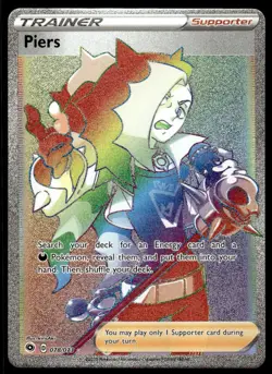 Pokemon TCG Champion's Path #78/73 Piers (Secret) LP - Image 1