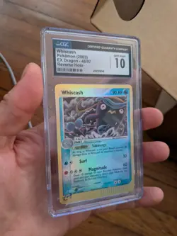 (POP 7) CGC 10 GEM MINT Pokemon Reverse HOLO Whiscash 48/97 EX Dragon 2003 - Image 2