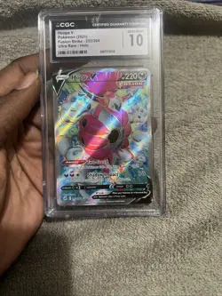 Graded CGC 10 2021 Pokemon SWSH FA/Hoopa V Fusion Strike #253 - Image 1