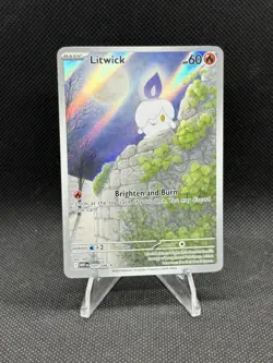 Pokemon TCG Litwick 101/086 White Flare Illustration Rare Holo English Edition - Image 1