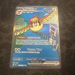 Pokemon TCG Pidgeot EX 225/197 Illustration Rare Obsidian Flames - Image 1