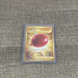 Pokemon Air Balloon 213/202 Gold Secret Rare Trainer - Sword & Shield Near Mint - Image 1