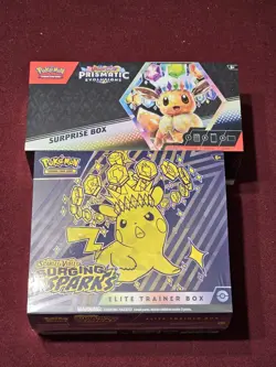 Pokemon TCG Surging Sparks ETB & Prismatic Surprise Box - (NEW & SEALED) - Image 1