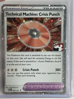 Pokemon Prize Pack 6 Paldean Fates Holo 090/091 Technical Machine: Crisis Punch - Image 1