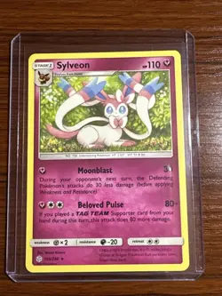 Sylveon 155/236 Rare Non-Holo Pokemon TCG Cosmic Eclipse - Image 1