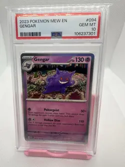 2023 POKEMON MEW EN-151 #094 GENGAR PSA 10 - Image 1