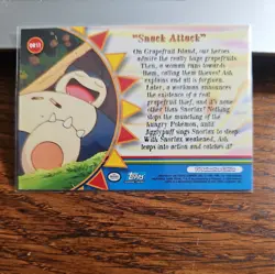 2000 Topps Pokemon TV Animation Series 3 Snack Attack #OR11 - Image 2