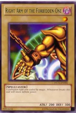 Right Arm of the Forbidden One - Green - DL11-EN004 - Rare - Unlimited Edition x - Image 1