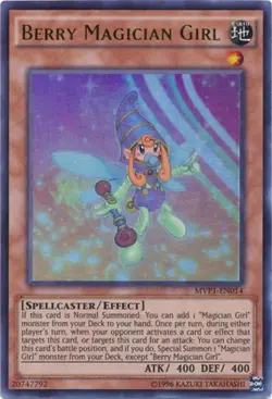 Yugioh! Berry Magician Girl - MVP1-EN014 - Ultra Rare - Unlimited Edition Near M - Image 1