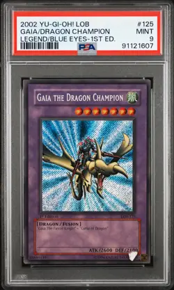 2002 1ST ED #125 GAIA THE DRAGON CHAMPION PSA 9 - Image 1
