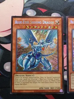 Blue-Eyes Shining Dragon LCKC-EN008 X3 Legendary Collection Kaiba NM Yu-Gi-Oh - Image 4
