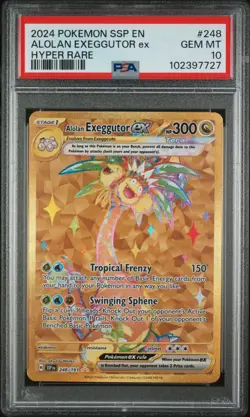 Alolan Exeggutor ex #248 - PSA 10 GEN MINT - Surging Sparks Pokemon Card - Image 1