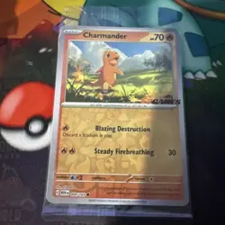 Charmander 004/165 151 eb Games Reverse Holo Card Promo Sealed | - Image 4