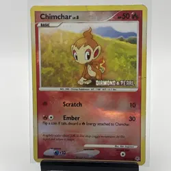 Chimchar 76/130 - Diamond and Pearl Reverse Holo Pokemon TCG Card 2007 - Image 1