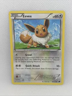 Eevee 89/116 - Pokemon Plasma Freeze Common Card - Image 1