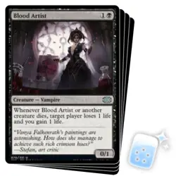 BLOOD ARTIST X4 Double Masters 2022 Magic MTG MINT CARD - Image 1
