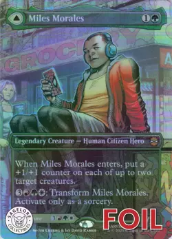 MTG Miles Morales (0200) (Borderless) (200) | NM Foil | Spider-Man {SPM} - Image 1