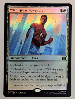(Foil) With Great Power . . . (24) Marvel's Spider-Man Mtg NM - Image 1