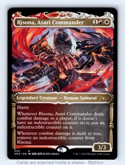 MTG Risona, Asari Commander (Showcase) Kamigawa: Neon Dynasty - NM - Image 1