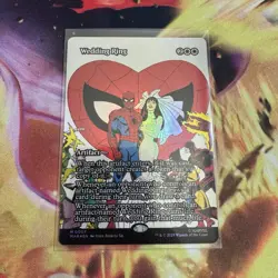 Wedding Ring Borderless Poster FOIL NM Marvel Spiderman MTG MAGIC THE GATHERING - Image 1