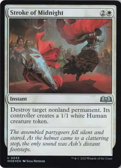 Stroke of Midnight U Wilds of Eldraine 33 NM Foil - Image 1