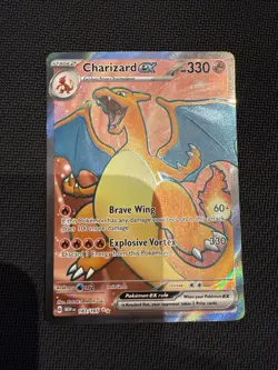 Pokemon TCG Scarlet & Violet Charizard EX Full Art Ultra Rare Card 183/165 NM!! - Image 1