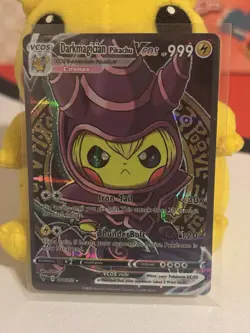 Dark Magician Pikachu VCOS 010/055 Pokemon Cosplay Card - Image 1