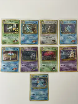 Neo Genesis Gym Challenge Japanese Pokemon Cards Vintage Holo Rare HP DMG - Image 1