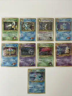 Neo Genesis Gym Challenge Japanese Pokemon Cards Vintage Holo Rare HP DMG - Image 2