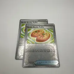 x2 Buddy-Buddy Poffin 101/131 Reverse Holo Pokemon - Prismatic Evolutions NM - Image 1