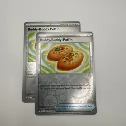 x2 Buddy-Buddy Poffin 101/131 Reverse Holo Pokemon - Prismatic Evolutions NM - Image 2