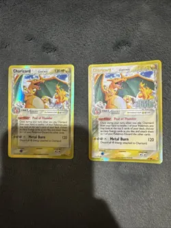 2 Pokemon TCG Charizard Delta Species Reverse Holo Card 4/100 Crystal Guardians - Image 1
