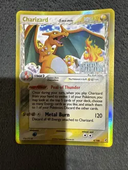 2 Pokemon TCG Charizard Delta Species Reverse Holo Card 4/100 Crystal Guardians - Image 3