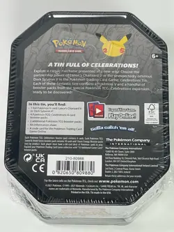 Pokemon TCG 25th Anniversary Celebrations Tin Lance's Charizard V New Sealed 820650809880 - Image 2