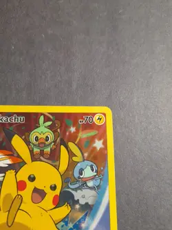 Pikachu SWSH020 Sword & Shield (2020) Black Star Promo Full Art Pokemon TCG DM - Image 4