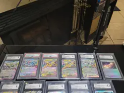Pokemon Prismatic Evolutions CGC PSA 9-9.5 Lot (18) Eeveelution Stamped + Promos - Image 2