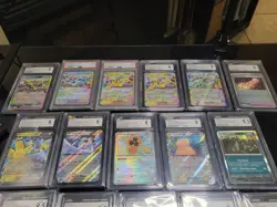 Pokemon Prismatic Evolutions CGC PSA 9-9.5 Lot (18) Eeveelution Stamped + Promos - Image 3